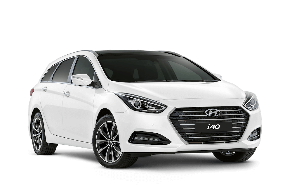 i40Tourer Premium Front34 PureWhite